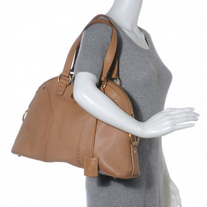 Saint Laurent Leather Large Muse Tan 2 of 8