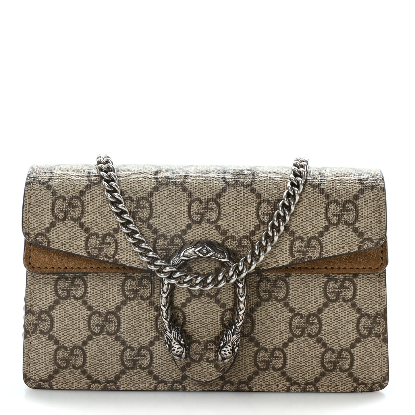 GG Supreme Monogram Super Mini Dionysus Shoulder Bag Taupe