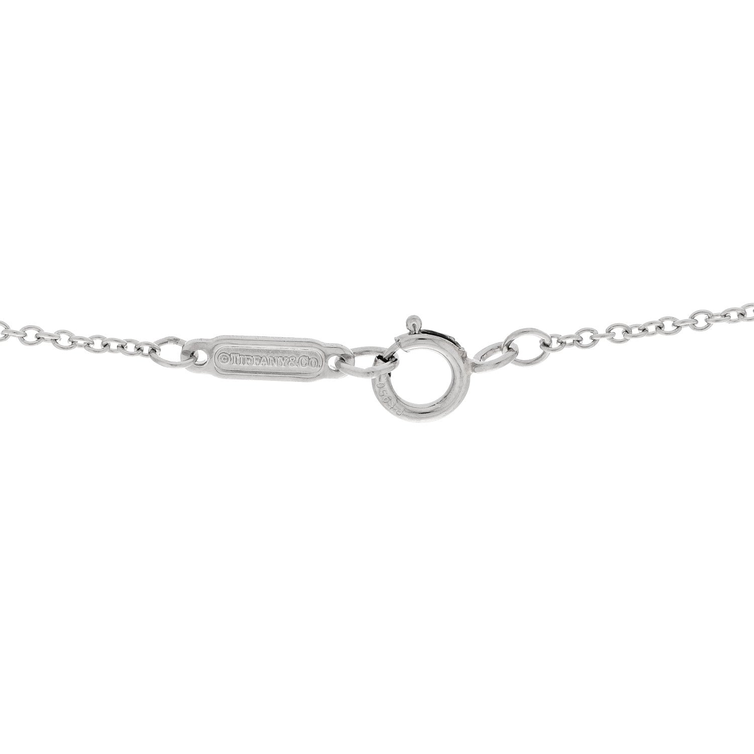 Tiffany Platinum Diamond Letters Q Pendant Necklace 4 of 6