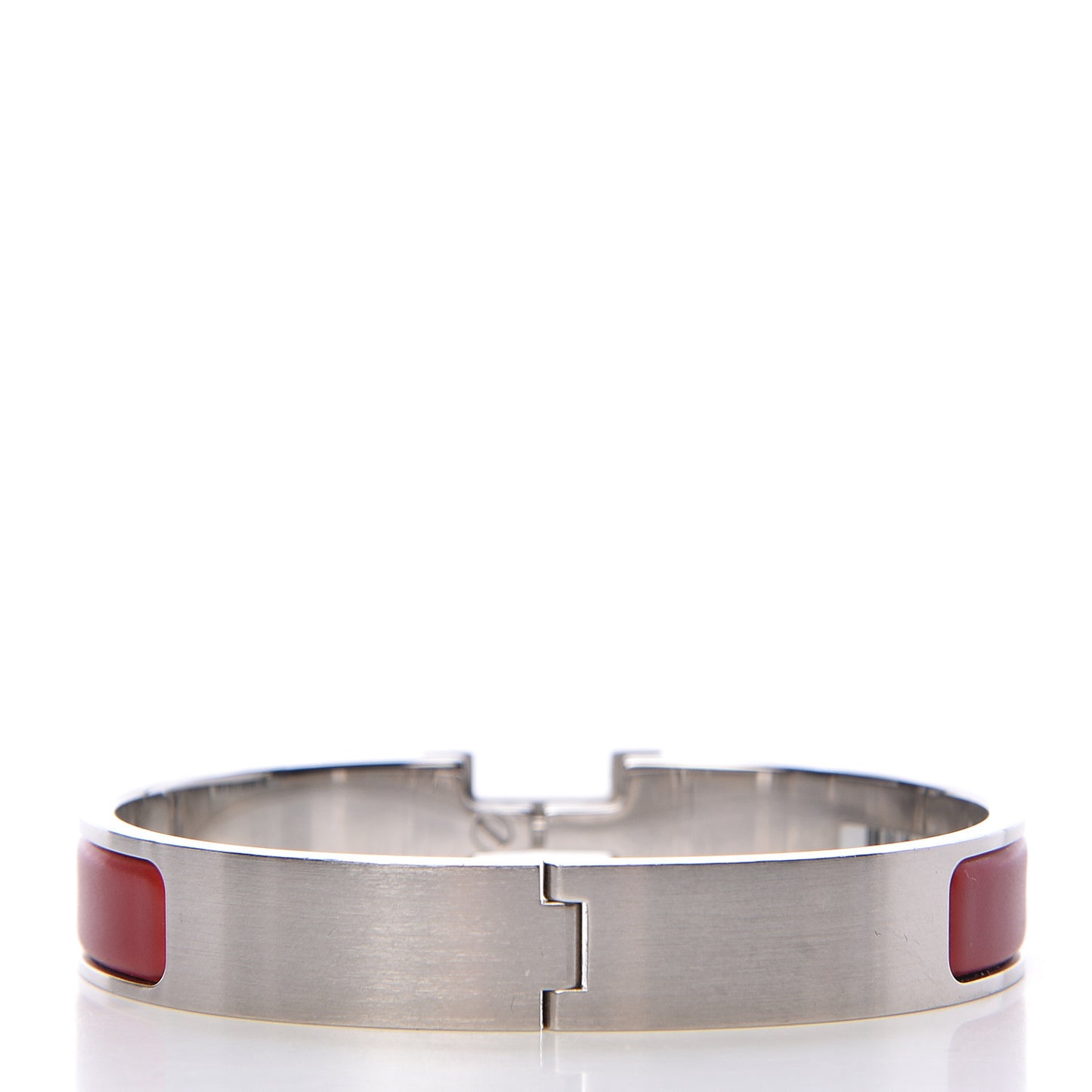 Matte Enamel Narrow Clic Clac HH Bracelet GM Rouge H