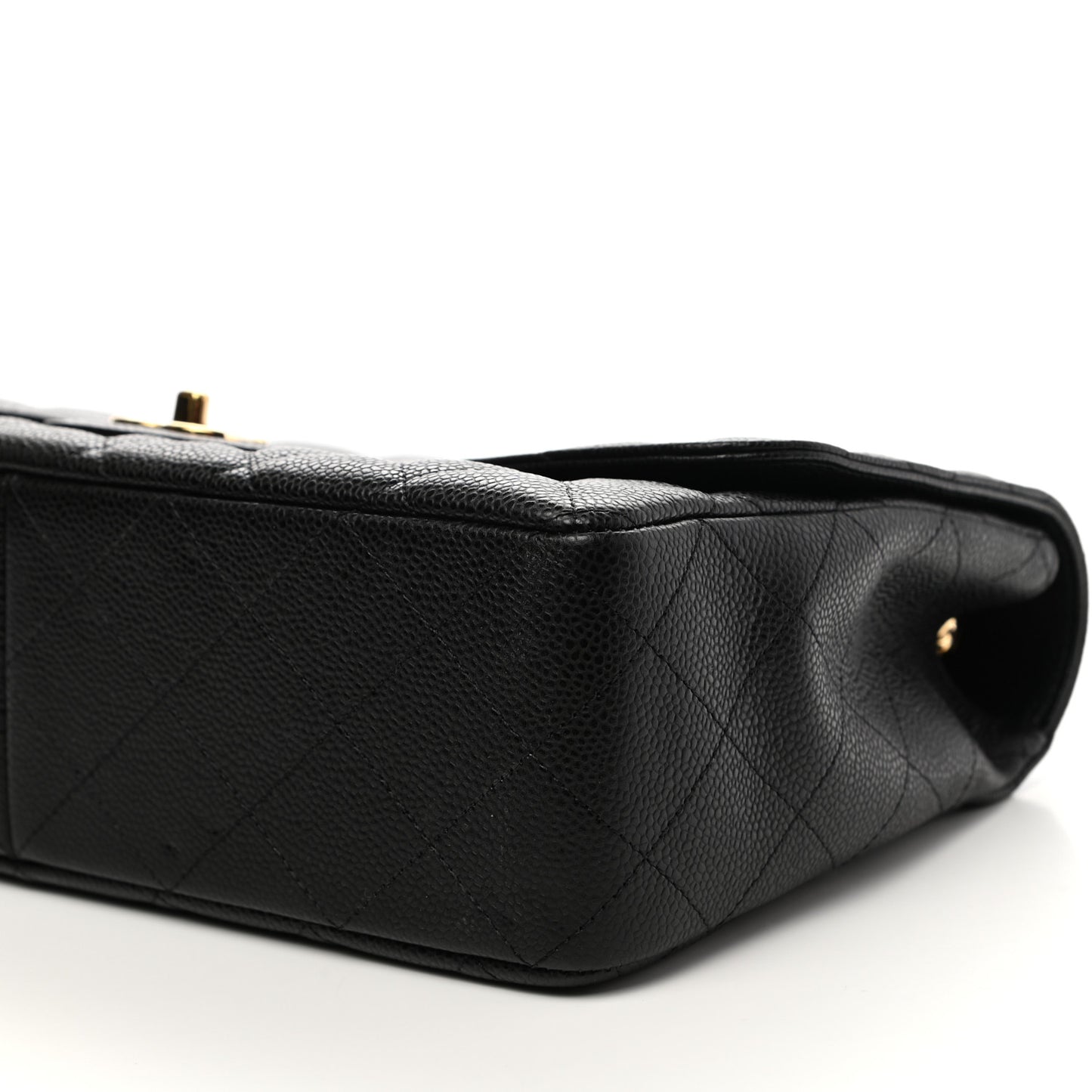 Caviar Quilted Jumbo Single Flap Black
