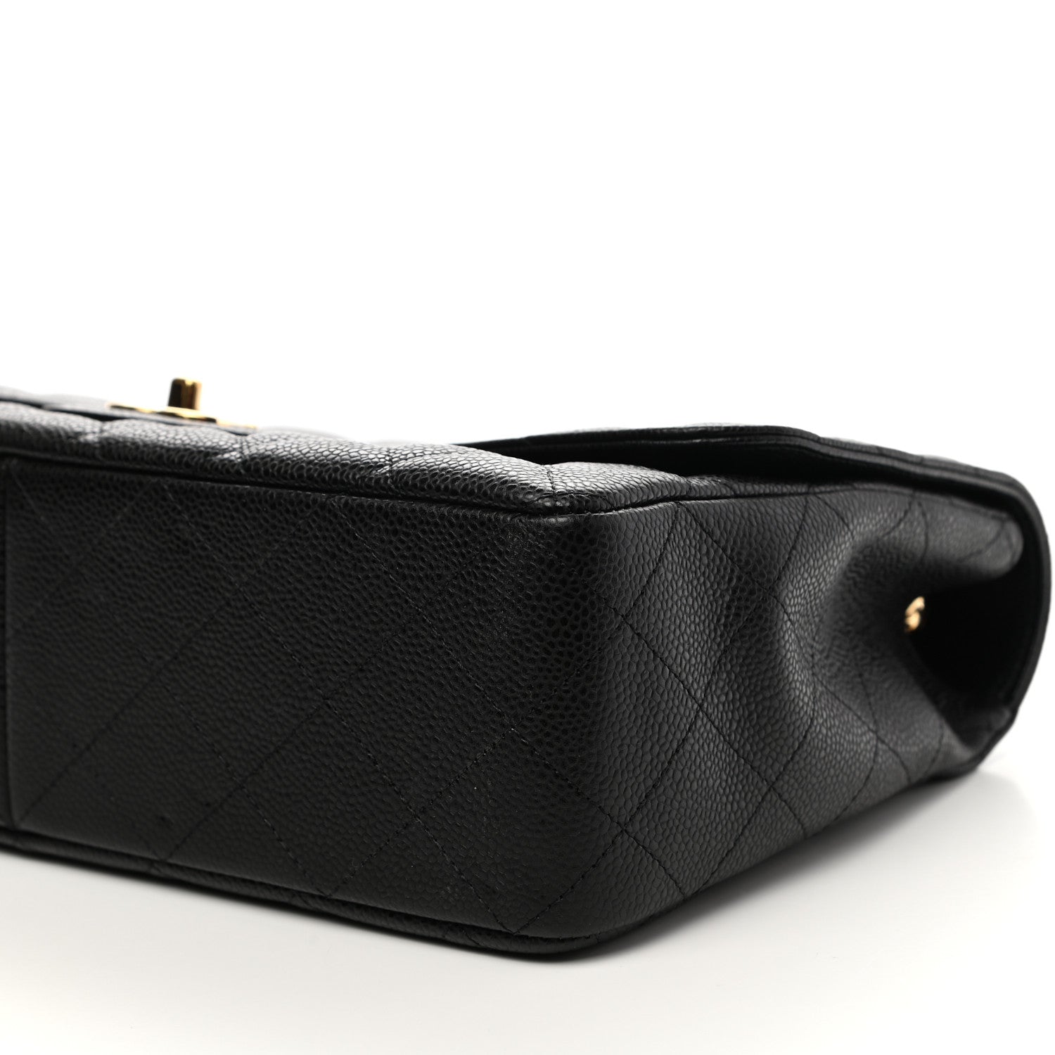 Chanel Caviar Quilted Jumbo Single Flap Black 9 of 10