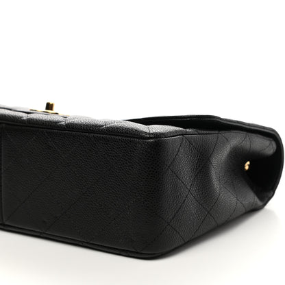 Chanel Caviar Quilted Jumbo Single Flap Black 9 of 10