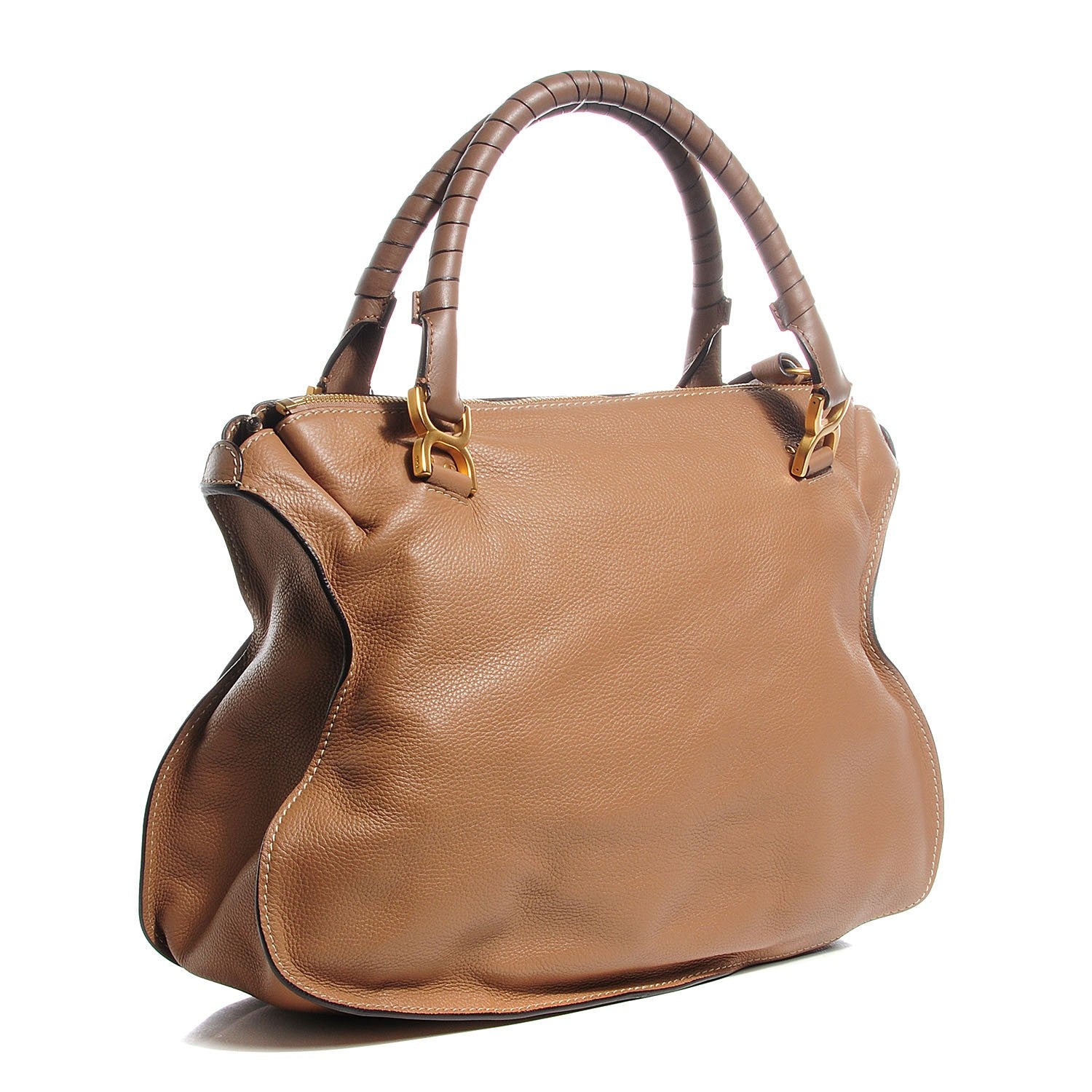 Chloe Calfskin Large Marcie Satchel Nut 3 of 11
