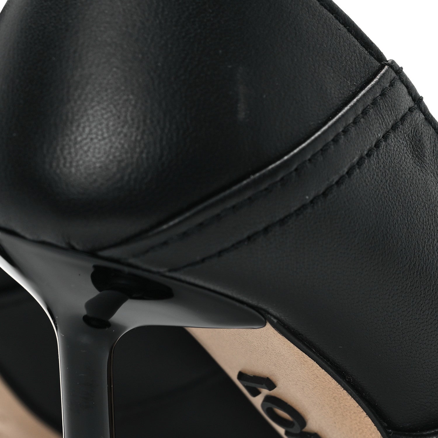 Loewe Goatskin Toy Panta 90 Pumps 36 Black 9 of 10