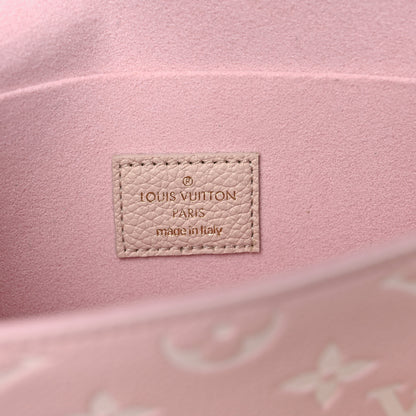 Louis Vuitton Empreinte Spring in the City Felicie Pochette Chain Wallet Pink Beige Yellow 7 of 10