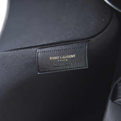 Saint Laurent Calfskin Large Shopping Tote Black 7 of 13
