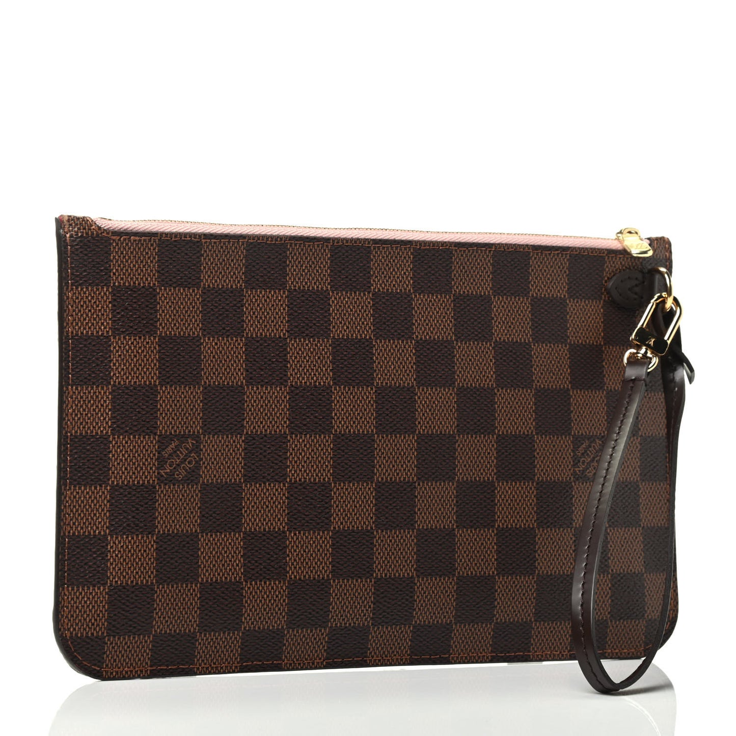Damier Ebene Neverfull MM GM Pochette Rose Ballerine