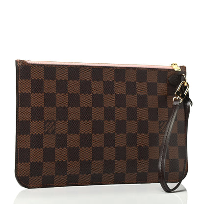 Louis Vuitton Damier Ebene Neverfull MM GM Pochette Rose Ballerine 2 of 3