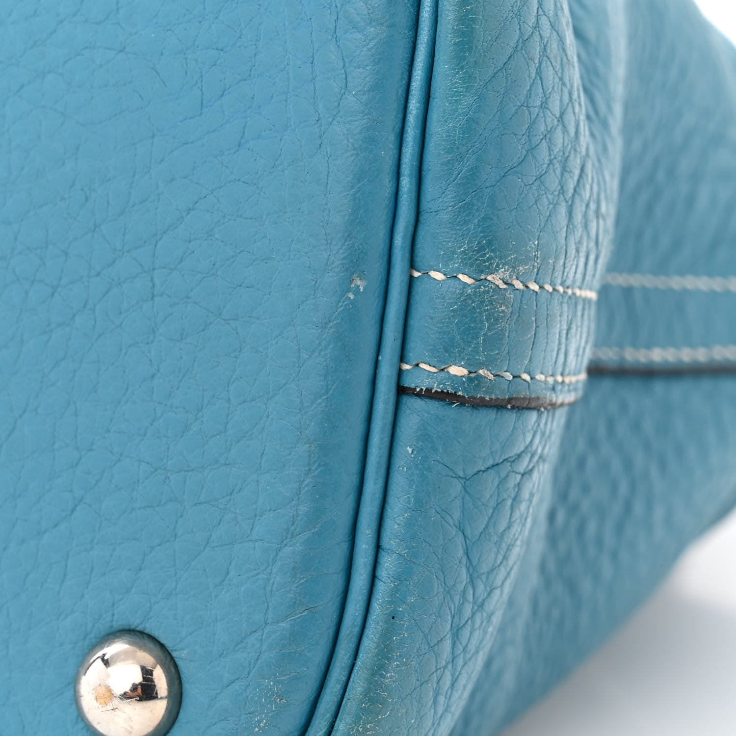Hermes Taurillon Clemence Bolide 35 Bleu Jean 14 of 18