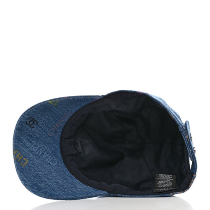 Chanel Denim Mood Cap Hat Blue 7 of 8