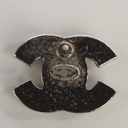 Chanel Crystal CC Earrings Silver 5 of 6