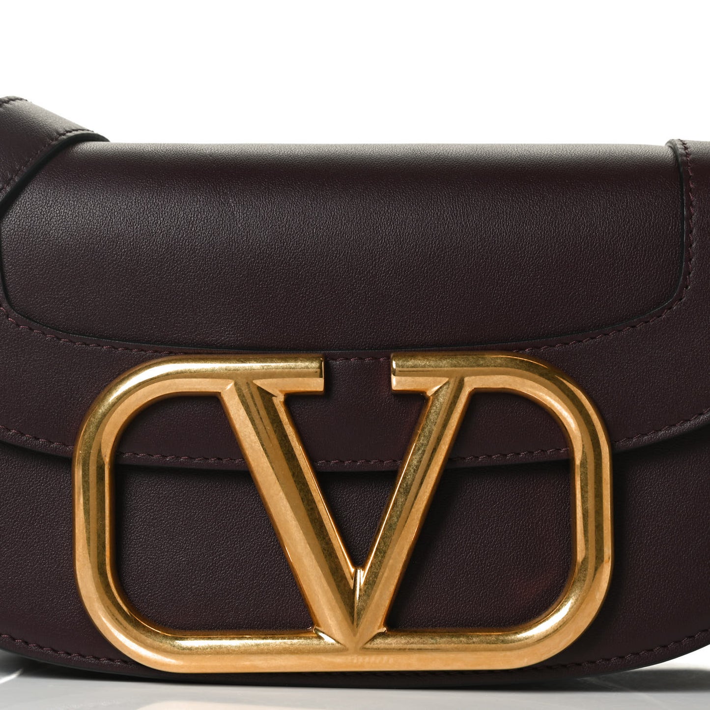 Smooth Calfskin Supervee Shoulder Bag Rubin