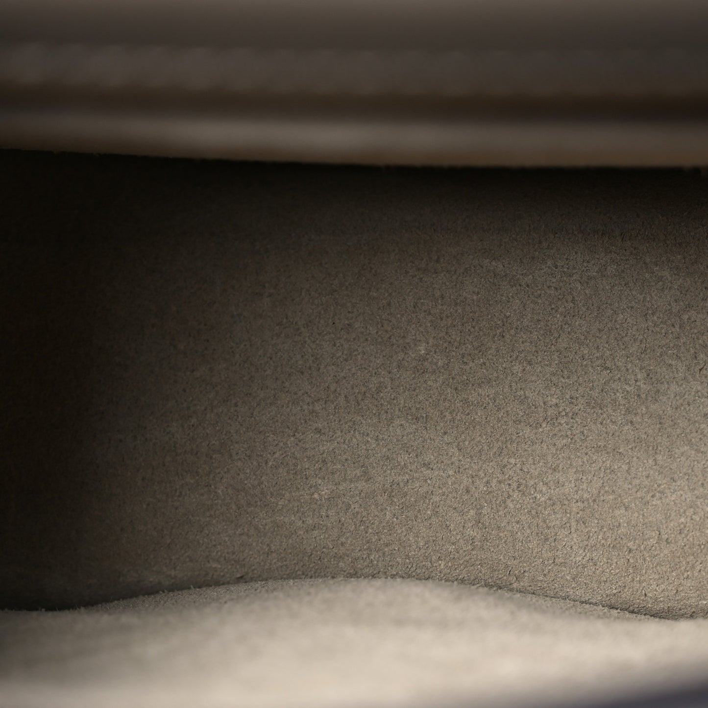 Calfskin Suede Small Nile Bracelet Bag Motty Grey