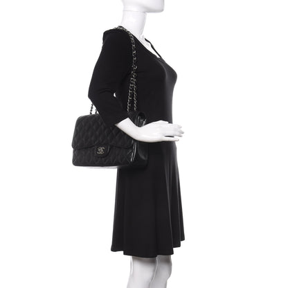 Chanel Caviar Quilted Jumbo Single Flap Black 2 of 9