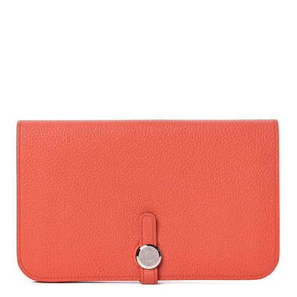Hermes Togo Dogon Duo Wallet Capucine 1 of 9