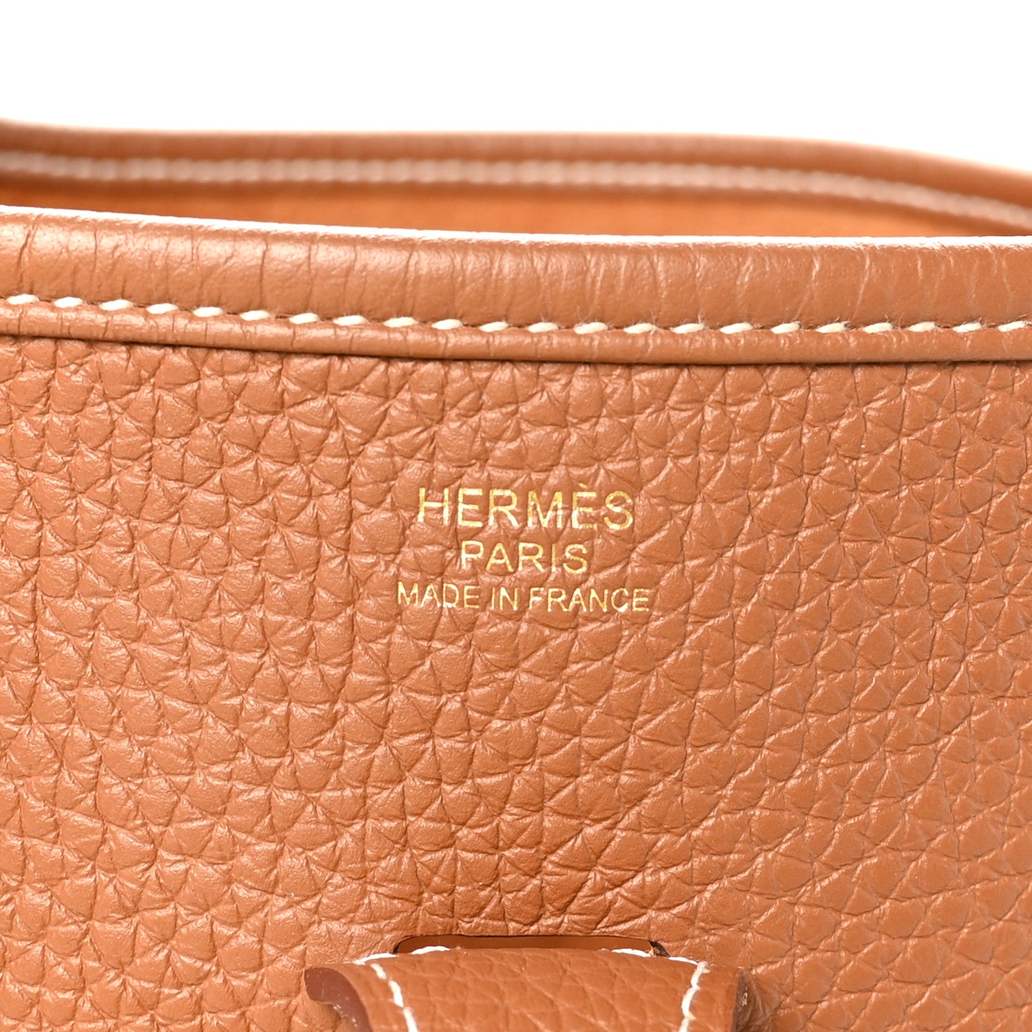 Hermes Taurillon Clemence Evelyne III PM Gold 6 of 10