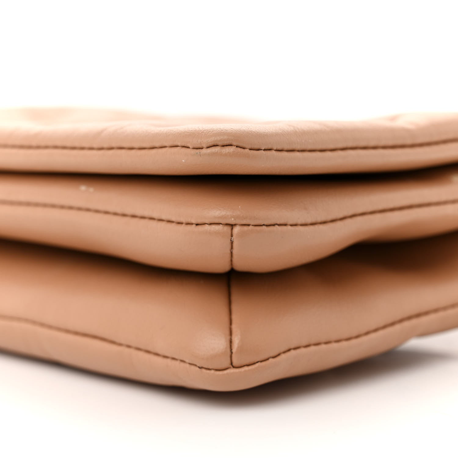 Louis Vuitton Lambskin Embossed Monogram Pochette Coussin Camel 9 of 13