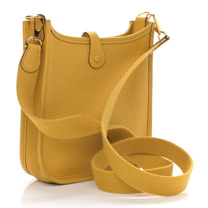 Hermes Taurillon Clemence Evelyne TPM Jaune Ambre 3 of 10