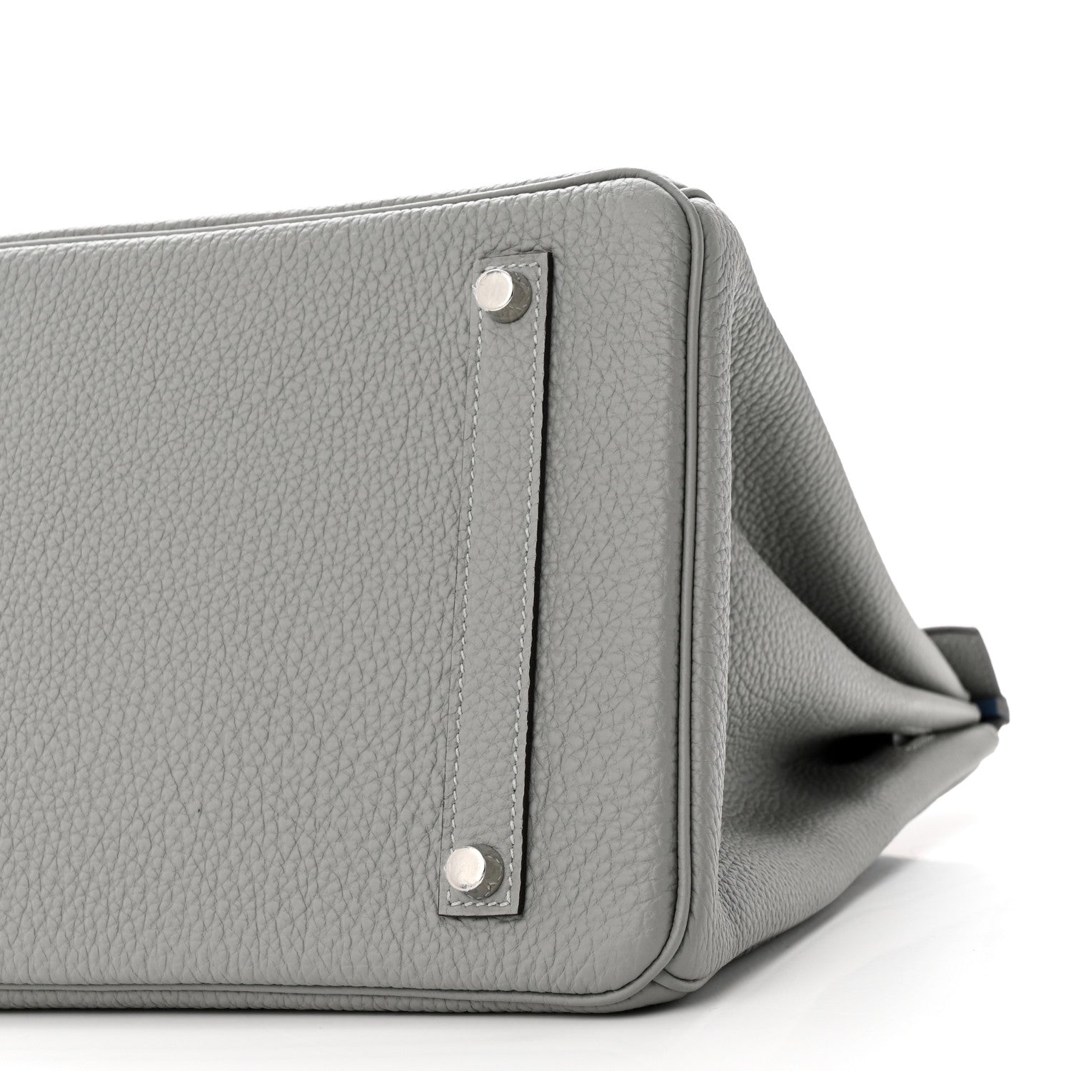 Hermes Togo Verso Birkin 35 Gris Mouette Bleu Agate 10 of 12
