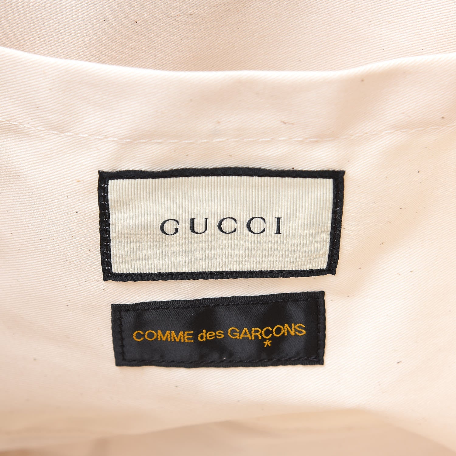 Gucci X COME DE GARCONS Plastic Web Floral Paper Shopper Tote 6 of 9
