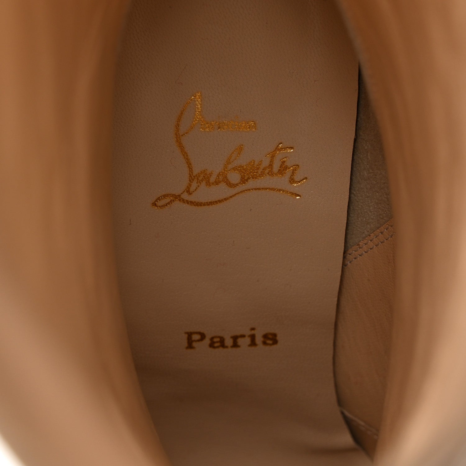 Christian Louboutin Veau Velours Piros 120 Boot 37 Naturale 6 of 8