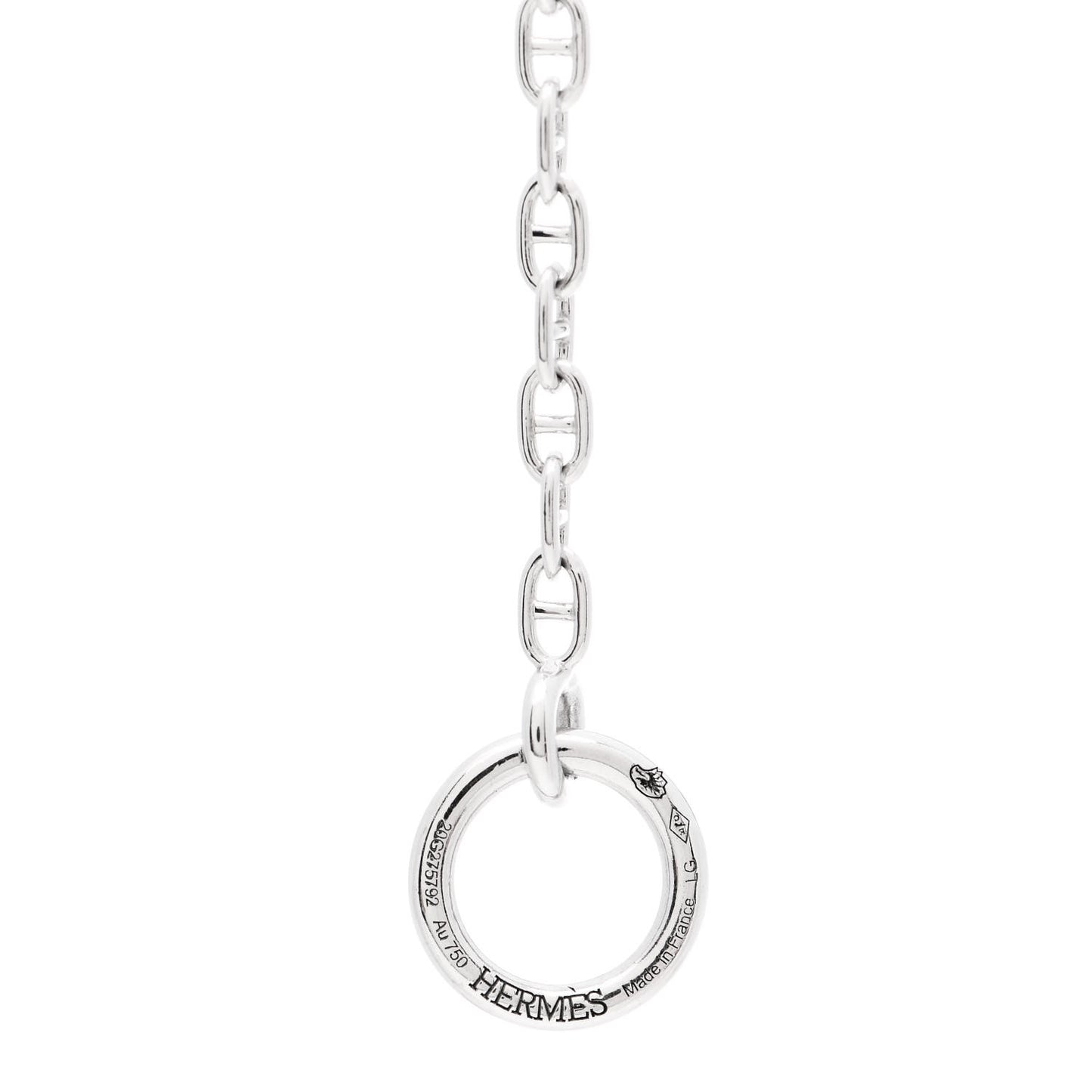 18K White Gold Diamond Farandole Bracelet LG