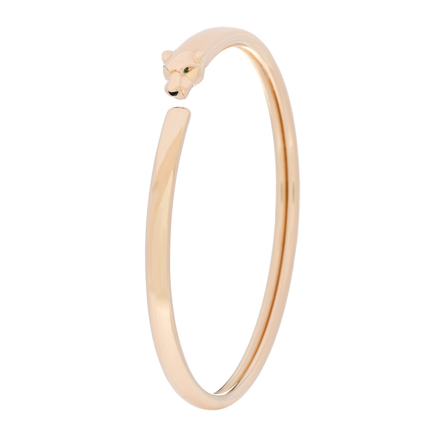 18K Yellow Gold Tsavorite Black Onyx Panthere De Cartier Bracelet