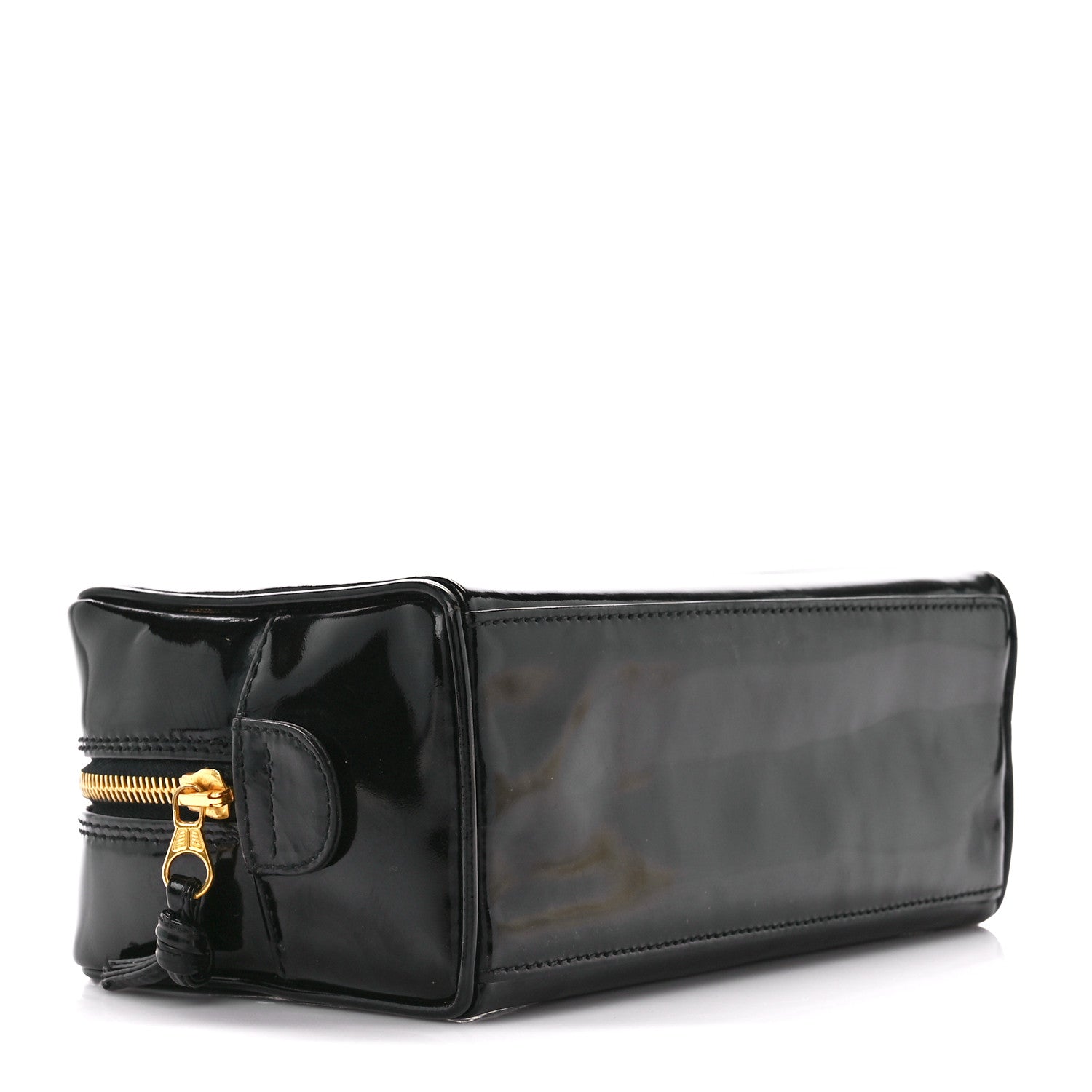 Chanel Patent Timeless CC Cosmetic Pouch Black 4 of 11