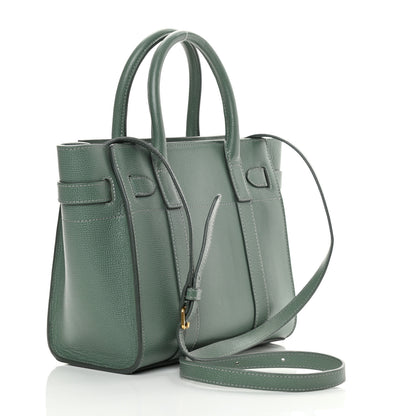Mulberry Small Classic Grain Mini Zipped Bayswater Antique Blue 3 of 17
