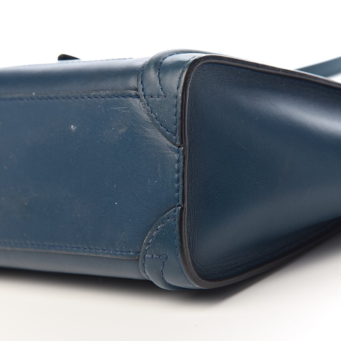 Smooth Calfskin Nano Luggage Ocean Blue