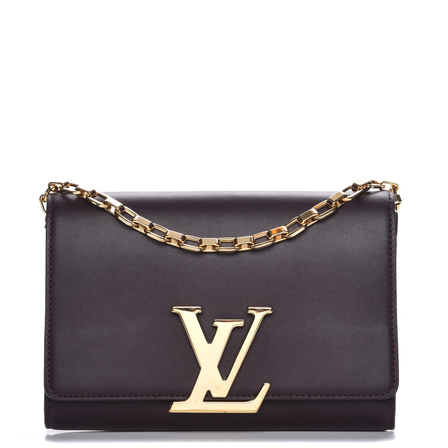 Louis Vuitton Calfskin Chain Louise GM Amarante 1 of 8