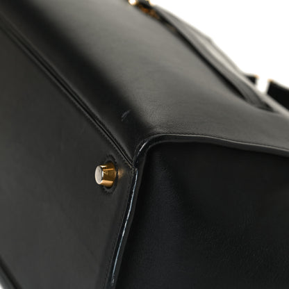 Celine Bullhide Calfskin Medium Ring Bag Black 10 of 11