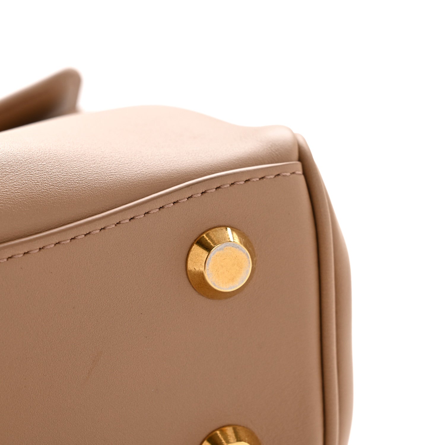 Balenciaga Natural Smooth Calfskin Mini Rodeo Top Handle Handbag Latte 11 of 11
