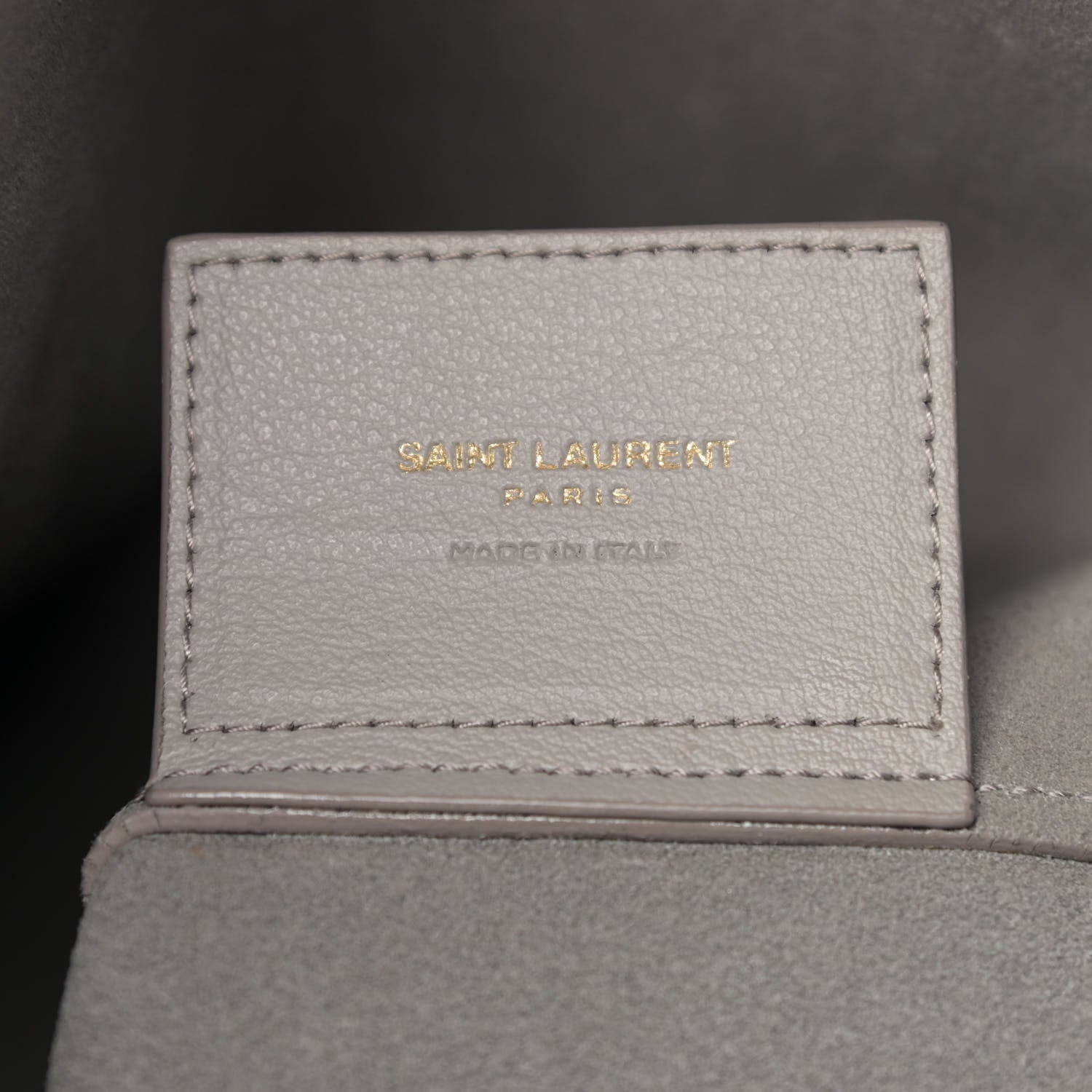 Saint Laurent Calfskin Medium Shopping Tote Light Grey 7 of 13