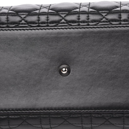 Christian Dior Lambskin Cannage Large Lady Dior Black 11 of 11