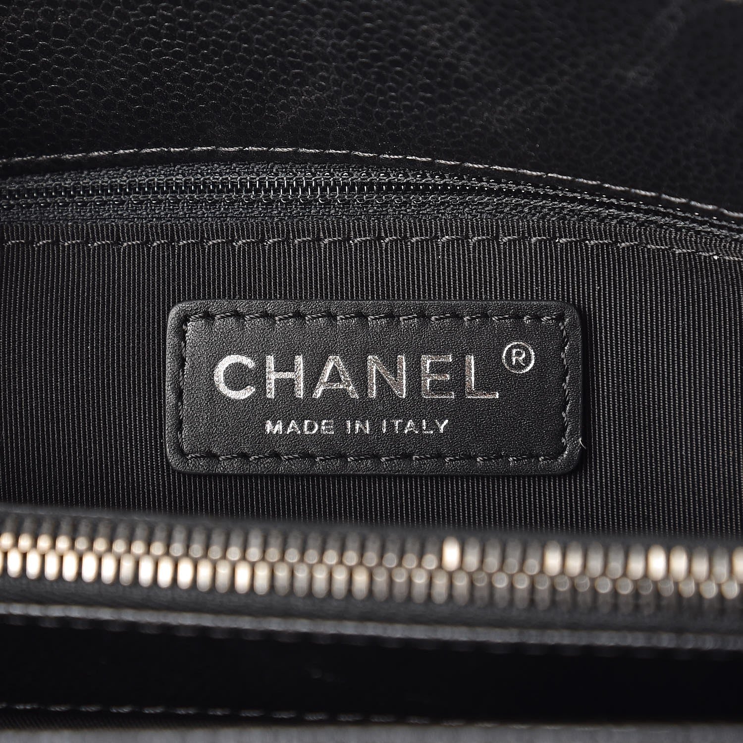 Chanel Caviar Quilted City Shopping Tote Black 6 of 8