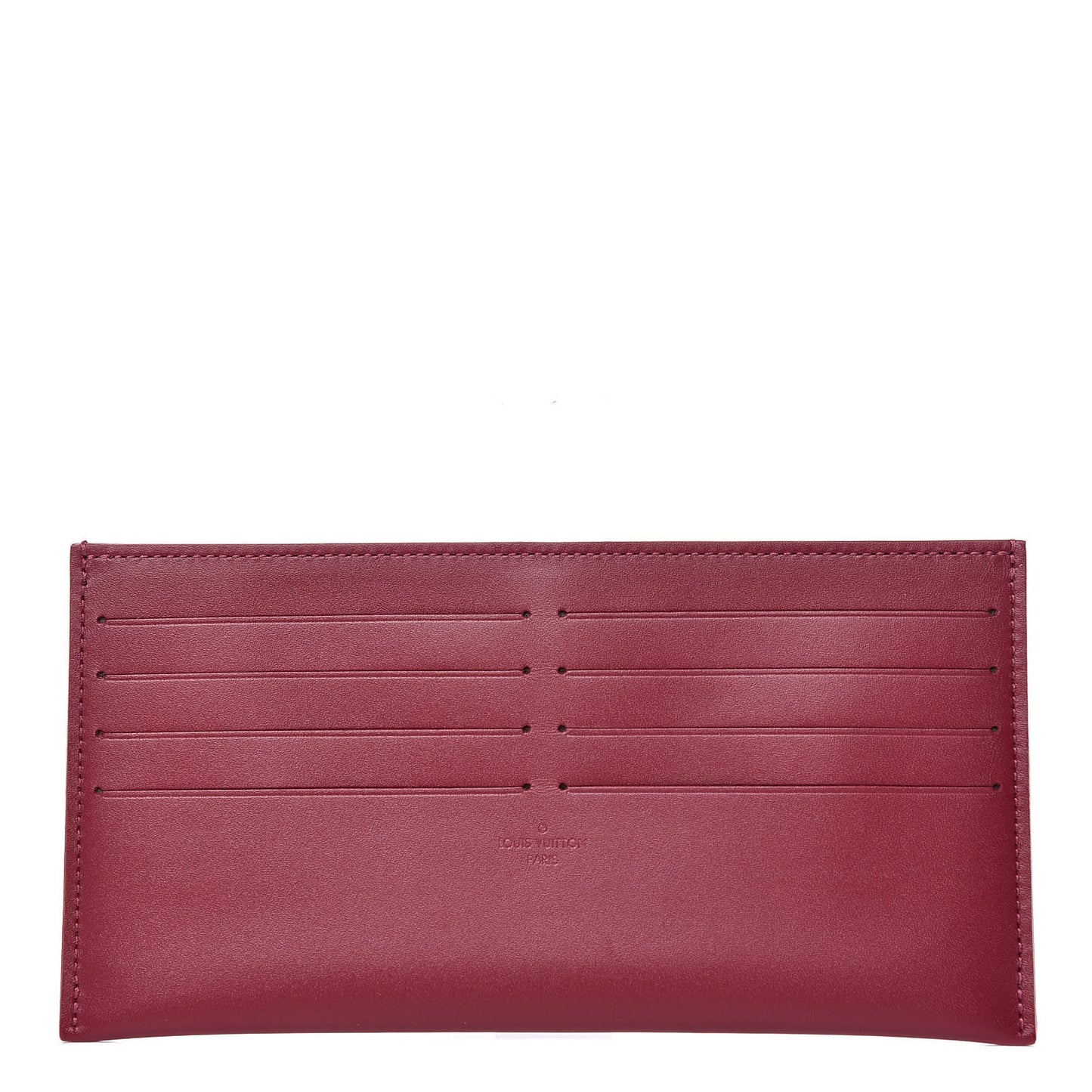 Calfskin Felicie Card Holder Insert Fuchsia