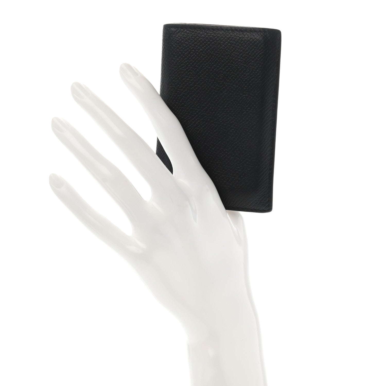 Hermes Epsom MC2 Euclide Card Holder Case Black Bleu Indigo 2 of 15