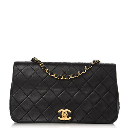 Chanel Lambskin Quilted Small Single Flap Black 1 of 13