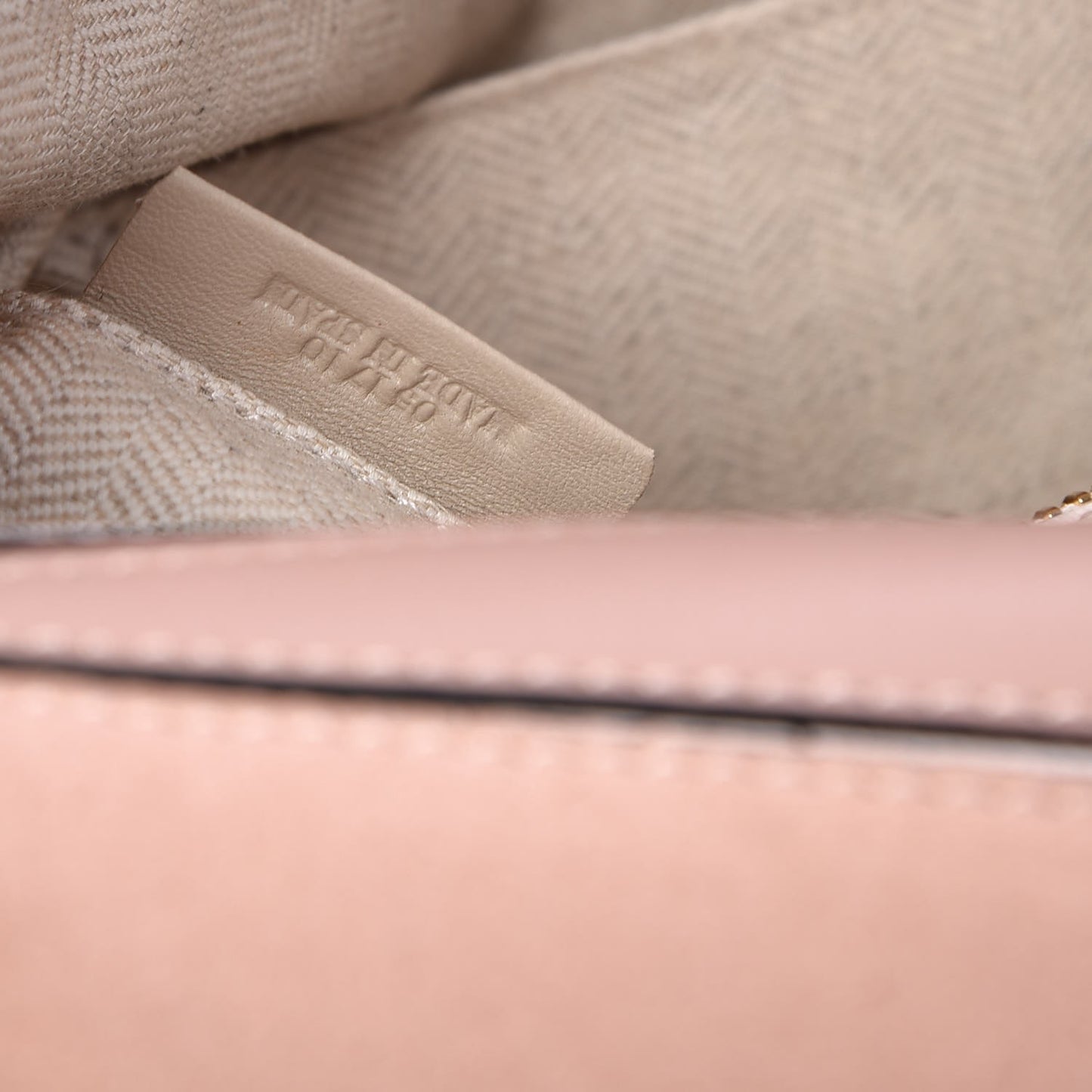 Calfskin Suede Small Puzzle Bag Blush