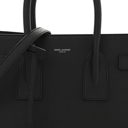 Saint Laurent Grained Calfskin Small Sac De Jour Black 8 of 10