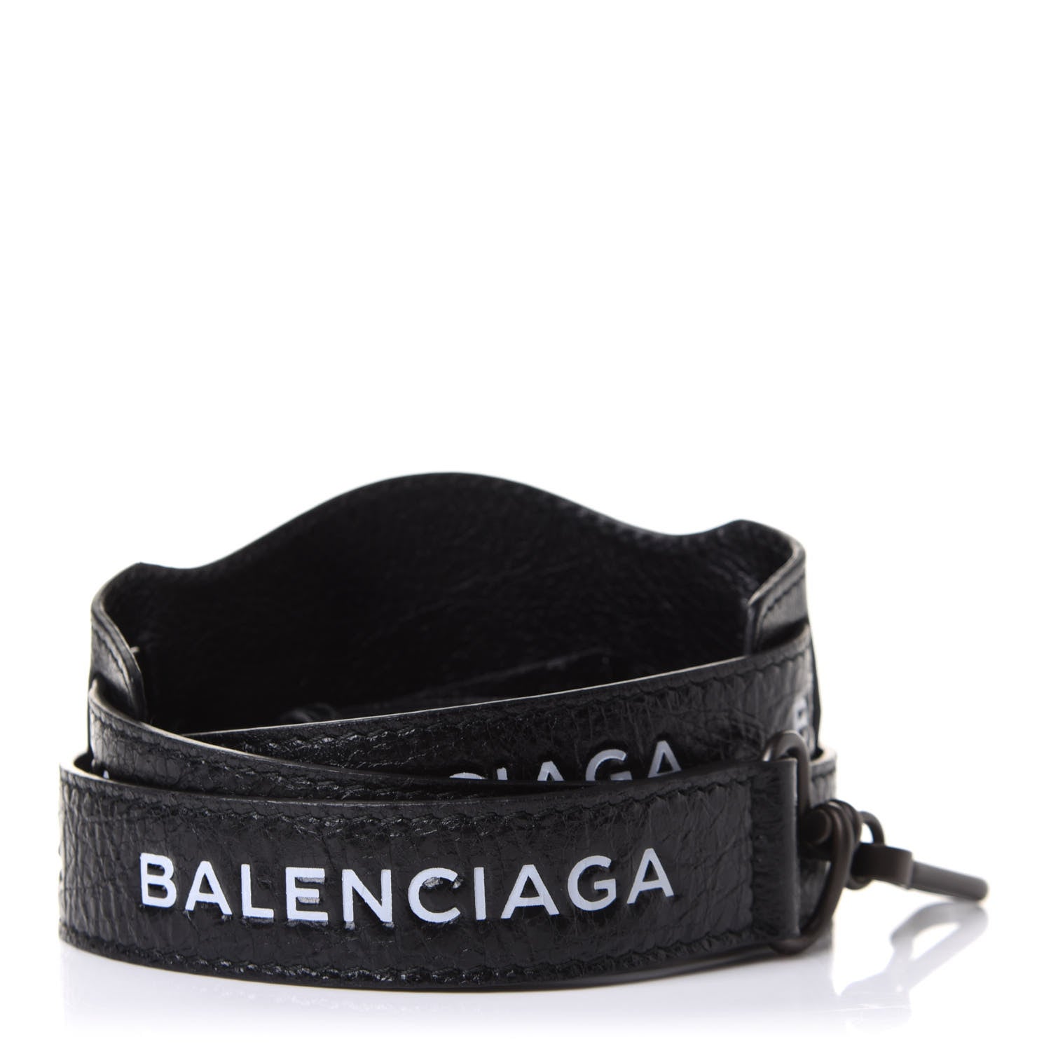 Balenciaga Agneau Classic Hardware Logo Shoulder Strap Black 1 of 5