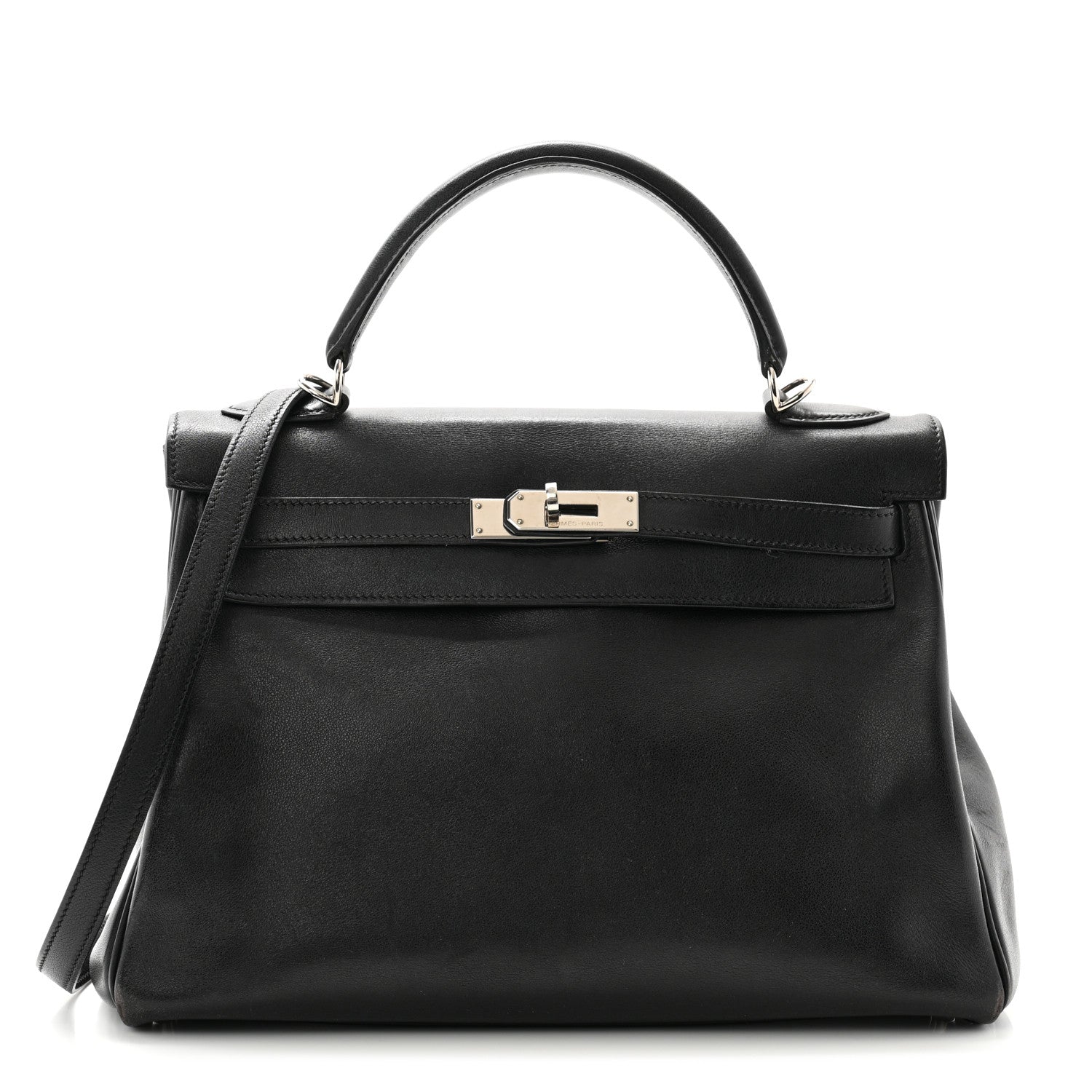 Hermes Swift Kelly Retourne 32 Black 1 of 14