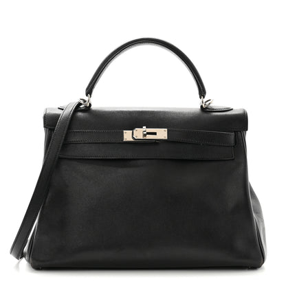 Hermes Swift Kelly Retourne 32 Black 1 of 14
