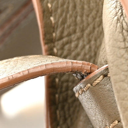 Chloe Grained Calfskin Small Marcie Saddle Bag Anchor Grey 14 of 18