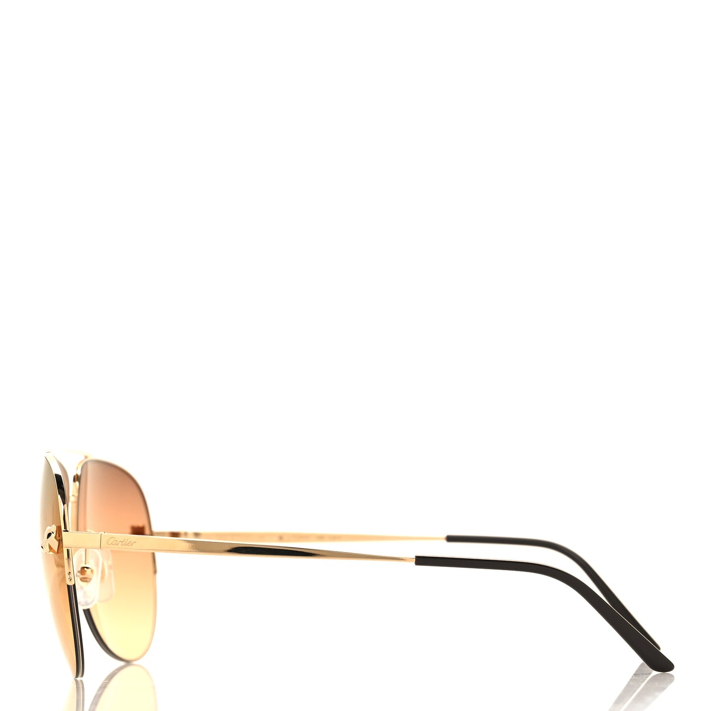 Santos de Cartier Aviator Sunglasses CT0065S Gold