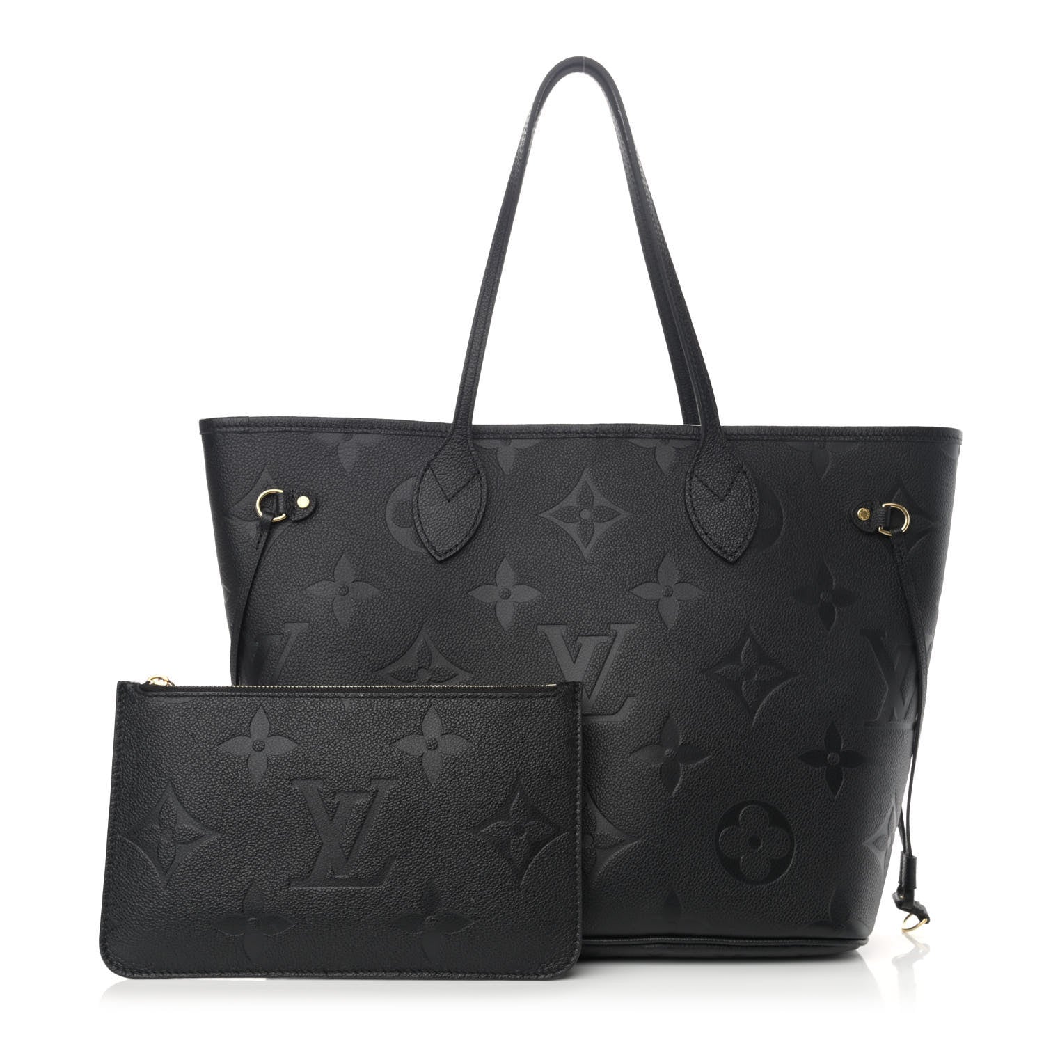 Louis Vuitton Empreinte Monogram Giant Neverfull MM Black 1 of 11