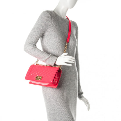 Chanel Patent Medium Boy Flap Pink 2 of 8