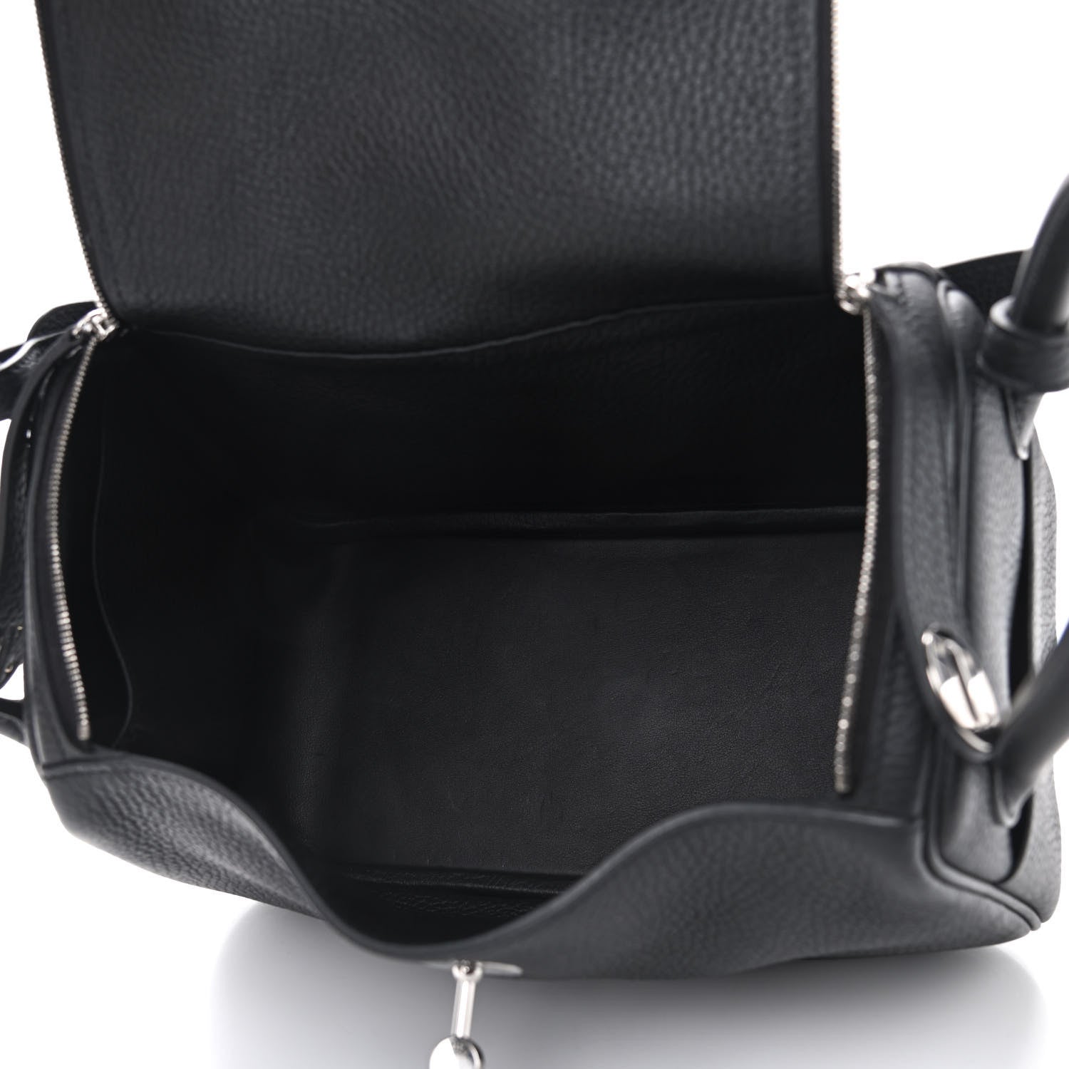 Hermes Taurillon Clemence Lindy 26 Black 5 of 9